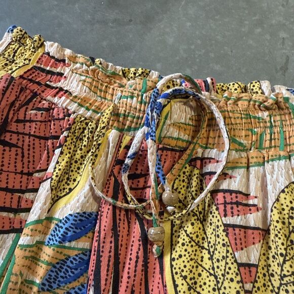 Jane and Delancey Resort Wear Set Tropical Beachy Top Pants Wide Loose Small S - Picture 7 of 16